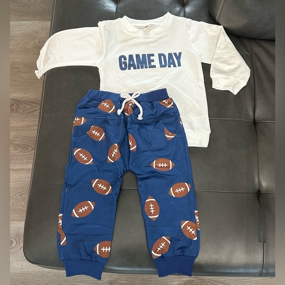 Auguts+Willow Toddler Game Day 2pc Matching Set. Size 2T-3T. Like New! - Picture 2 of 12